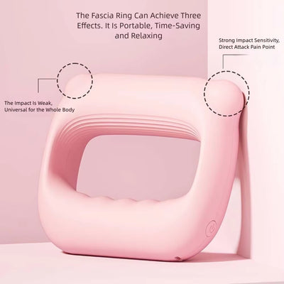 Portable Percussion Fascia Ring USB Charging Massage Belt Vibrating Neck Membrane Massage Relaxation Shoulder Massage