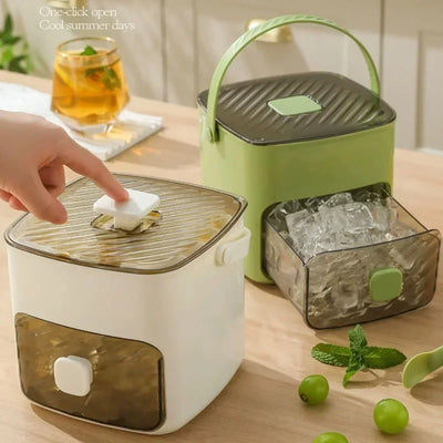2026 New 48 Grid Ice Cube Mold Reusable Refrigerator Ice Maker One-Touch Easy Release Homemade Ice Cube Tray Mold