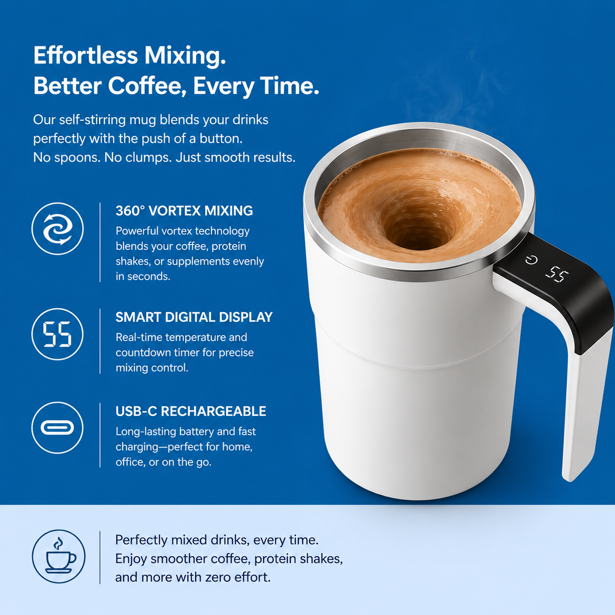 LOBUP Smart Self-Stirring Mug