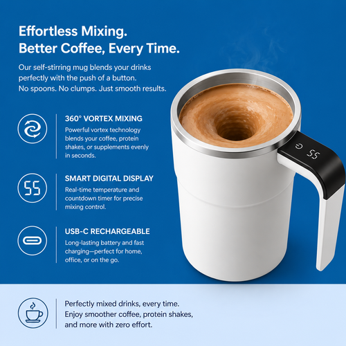 LOBUP Smart Self-Stirring Mug