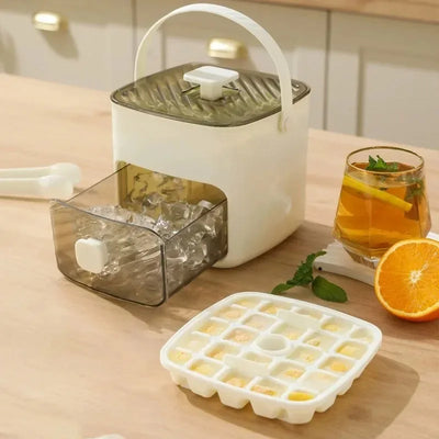 2026 New 48 Grid Ice Cube Mold Reusable Refrigerator Ice Maker One-Touch Easy Release Homemade Ice Cube Tray Mold